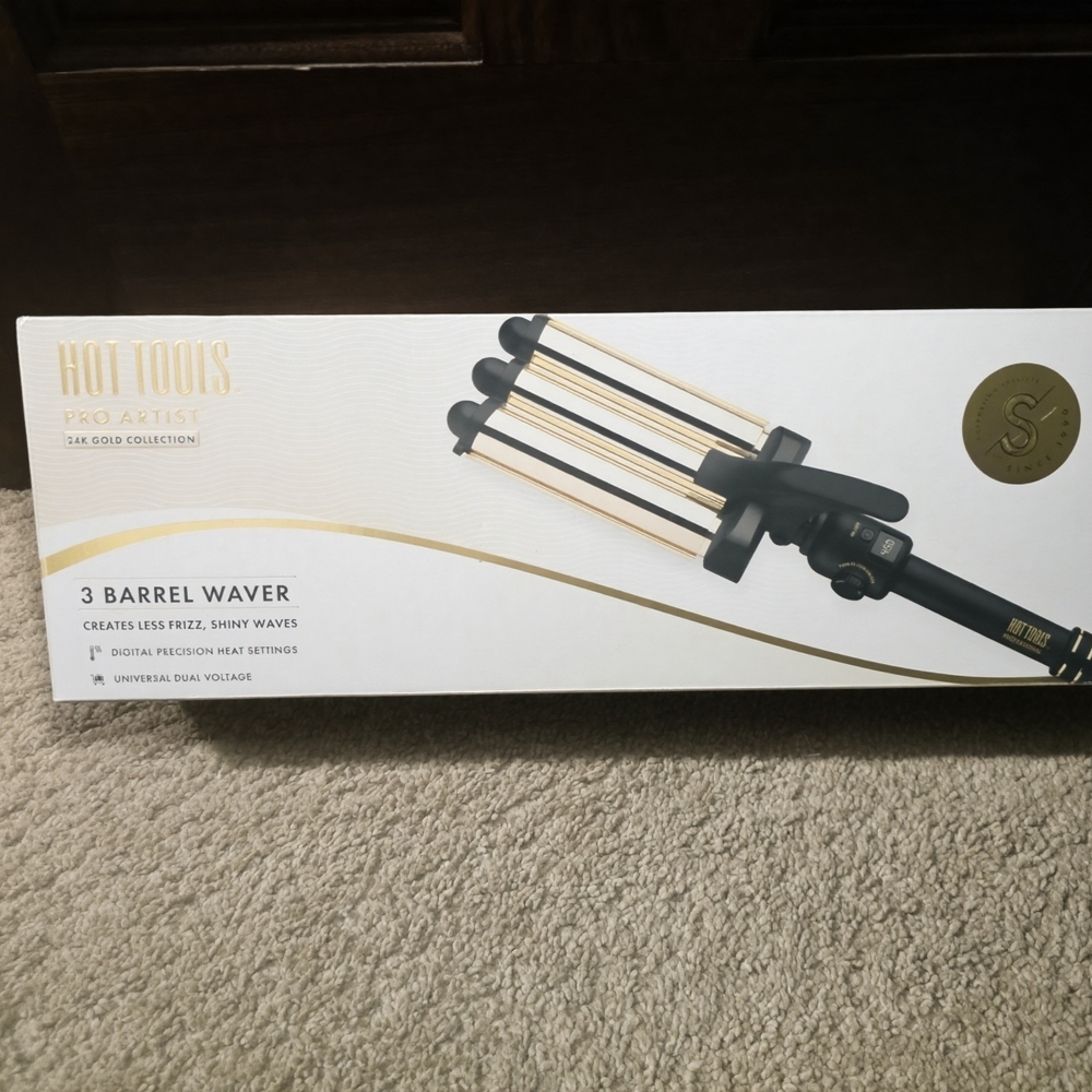 Hot Tools Pro Artist 24K Gold 3 Barrel Waver